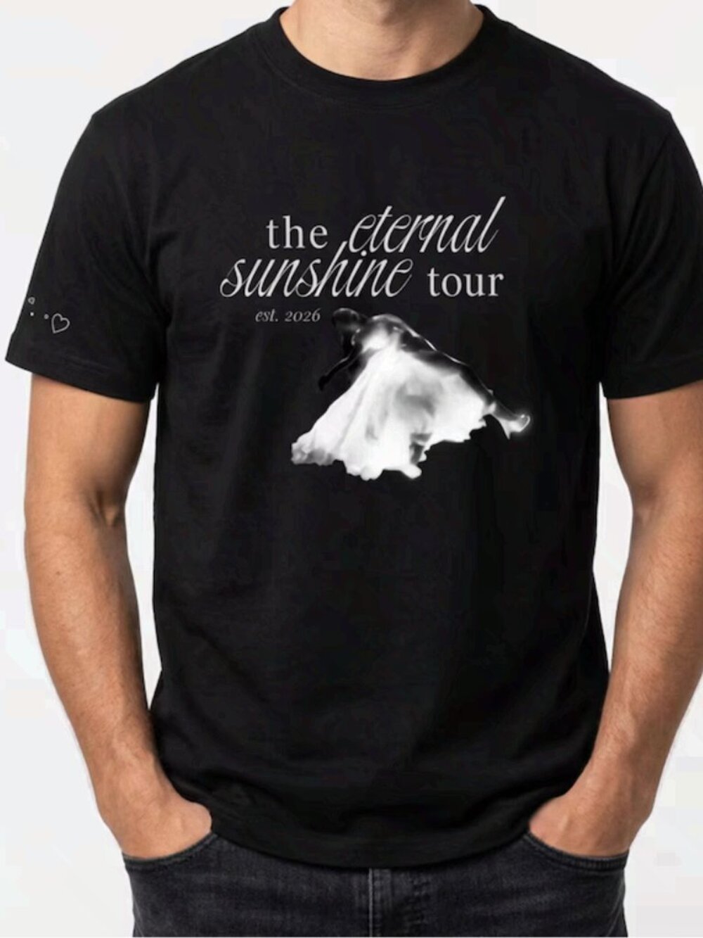 Ariana Grande Eternal Sunshine Tour 2026 Black Graphic Tee